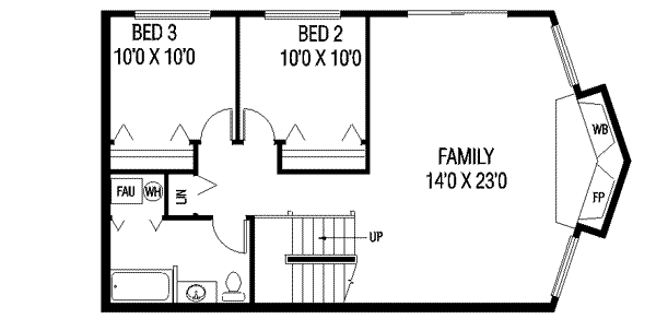 Modern Floor Plan - Lower Floor Plan #60-318