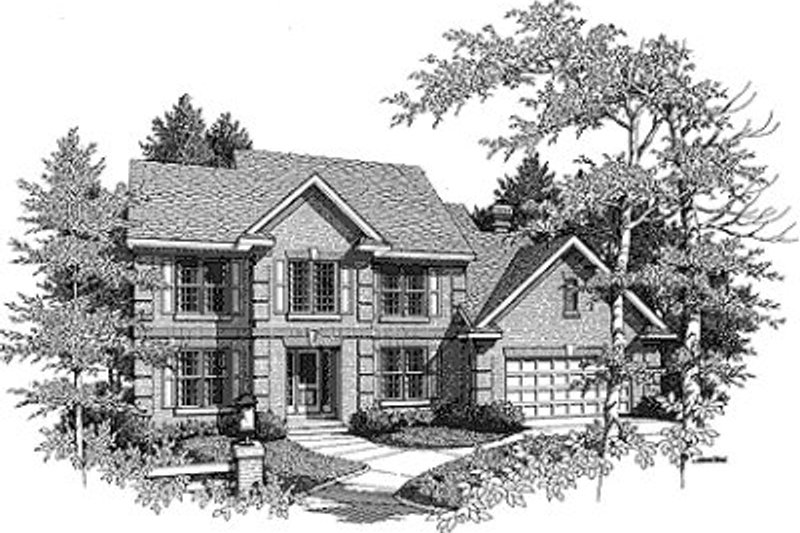 Home Plan - Traditional Exterior - Front Elevation Plan #70-441