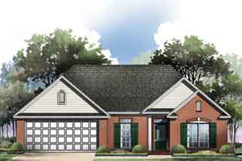 Traditional Style House Plan - 3 Beds 2 Baths 1603 Sq/Ft Plan #21-161