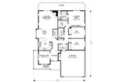 Craftsman Style House Plan - 3 Beds 2 Baths 1705 Sq/Ft Plan #53-523 