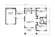 Ranch Style House Plan - 2 Beds 1 Baths 866 Sq/Ft Plan #515-20 