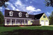 Southern Style House Plan - 3 Beds 3 Baths 2100 Sq/Ft Plan #21-177 