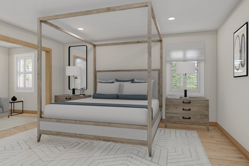 Architectural House Design - Interior - Master Bedroom 1 for Traditional House Plan #1060-15 - 4 bed, 3.5 bath