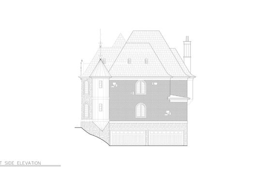 Exterior - Other Elevation 2 for European House Plan #119-481 - 5 bed, 5 bath