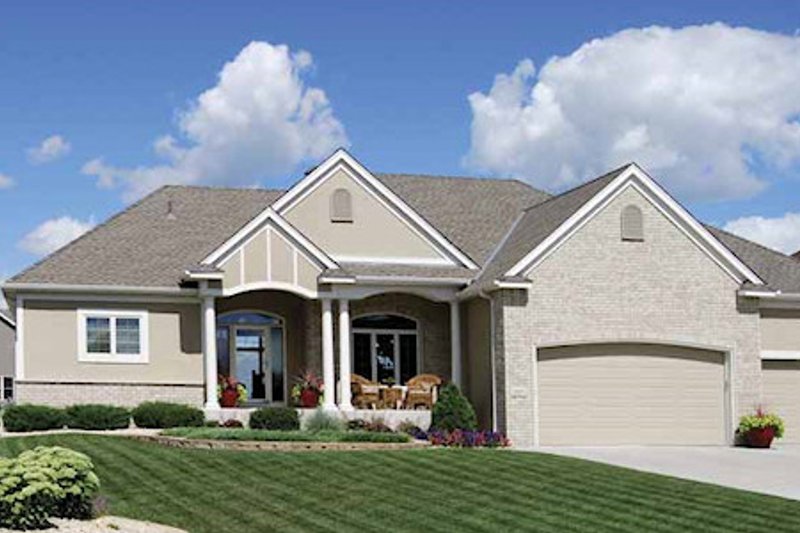 Dream House Plan - Cottage Exterior - Front Elevation Plan #320-492