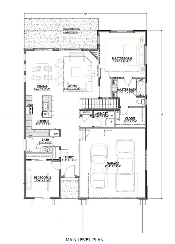 Home Plan - Farmhouse Floor Plan - Main Floor Plan #1069-36
