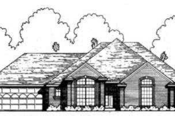Exterior - Front Elevation for Traditional House Plan #40-299 - 3 bed, 2 bath