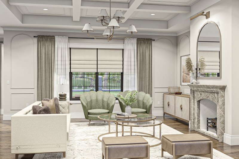 House Plan Design - Interior - Family Room 1 for Modern House Plan #455-518 - 3 bed, 2.5 bath