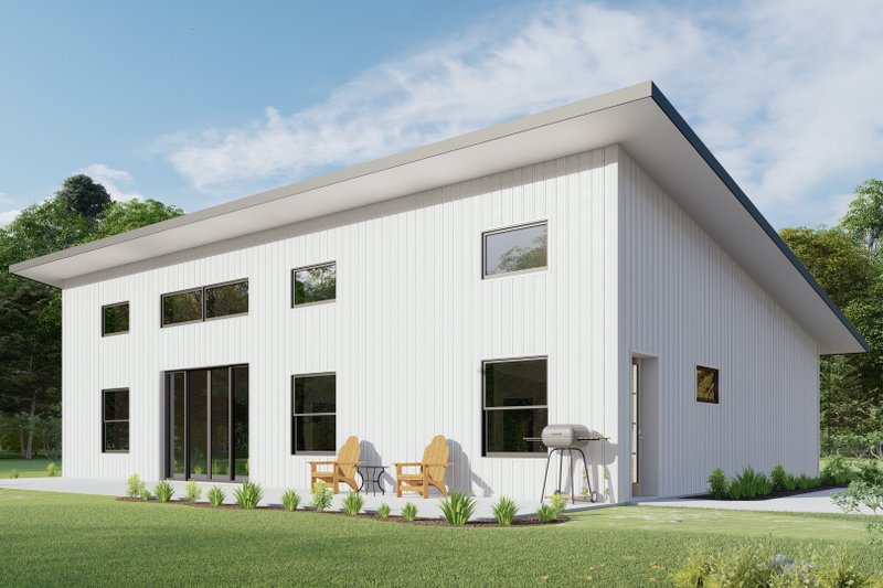 Dream House Plan - Exterior - Other Elevation 2 for Barndominium House Plan #1092-30 - 3 bed, 2.5 bath