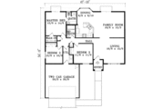 Adobe / Southwestern Style House Plan - 3 Beds 2 Baths 1516 Sq/Ft Plan #1-1274 