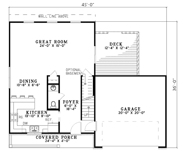 Traditional Floor Plan - Main Floor Plan #17-429
