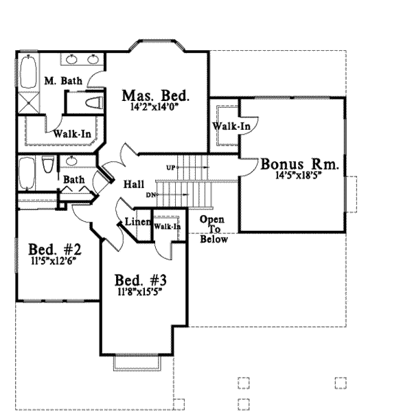 Craftsman Style House Plan - 3 Beds 3 Baths 2508 Sq/Ft Plan #78-205 ...