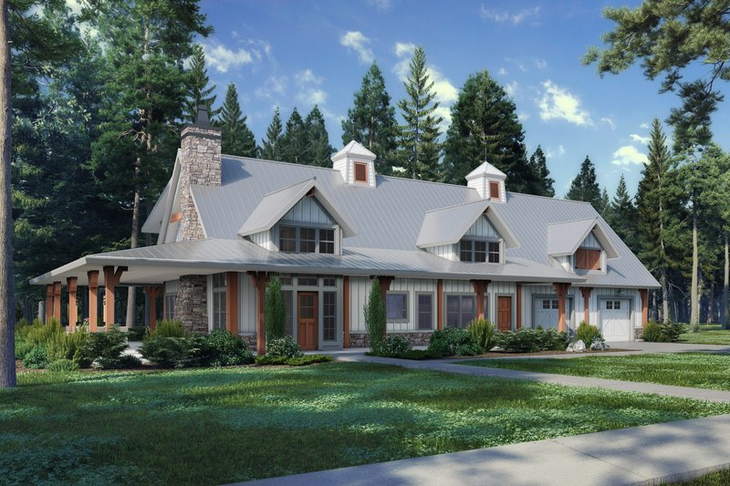 Dream House Plan - Barndominium Exterior - Front Elevation Plan #942-61