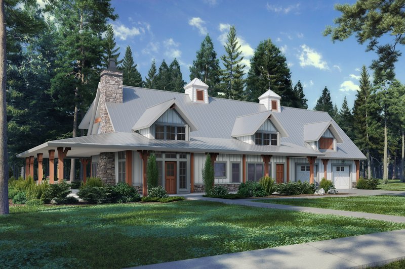 Architectural House Design - Barndominium Exterior - Front Elevation Plan #942-61