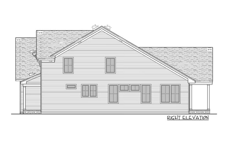 House Plan Design - Exterior - Other Elevation 1 for Farmhouse House Plan #51-1213 - 4 bed, 3.5 bath