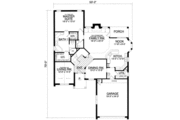 European Style House Plan - 4 Beds 2.5 Baths 2447 Sq/Ft Plan #40-365 