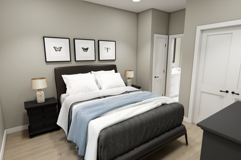 House Plan Design - Interior - Bedroom 4 for Craftsman House Plan #51-1414 - 4 bed, 3.5 bath