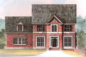 Colonial Exterior - Front Elevation Plan #119-280