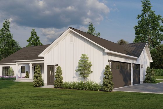 Exterior - Other Elevation 1 for Farmhouse House Plan #923-384 - 3 bed, 3 bath