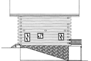 Exterior - Other Elevation for Log House Plan #117-588 - 3 bed, 3 bath