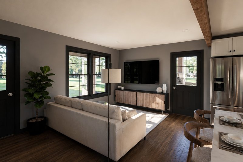 Home Plan - Interior - Family Room 1 for Country House Plan #1064-469 - 2 bed, 1 bath