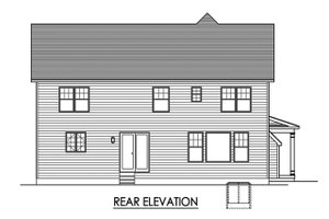 Exterior - Rear Elevation for Country House Plan #1010-246 - 4 bed, 2.5 bath