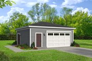 Contemporary Style House Plan - 0 Beds 0 Baths 648 Sq/Ft Plan #932-316 