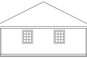 Exterior - Other Elevation 1 for Traditional House Plan #124-664, 0 bath
