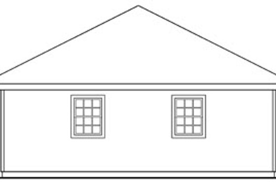 Exterior - Other Elevation 1 for Traditional House Plan #124-664, 0 bath