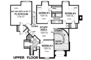 European Style House Plan - 5 Beds 3.5 Baths 3936 Sq/Ft Plan #310-224 
