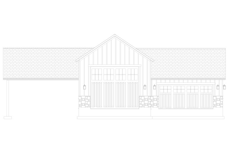 Architectural House Design - Exterior - Front Elevation 5 for Farmhouse House Plan #1060-322, 0 bath