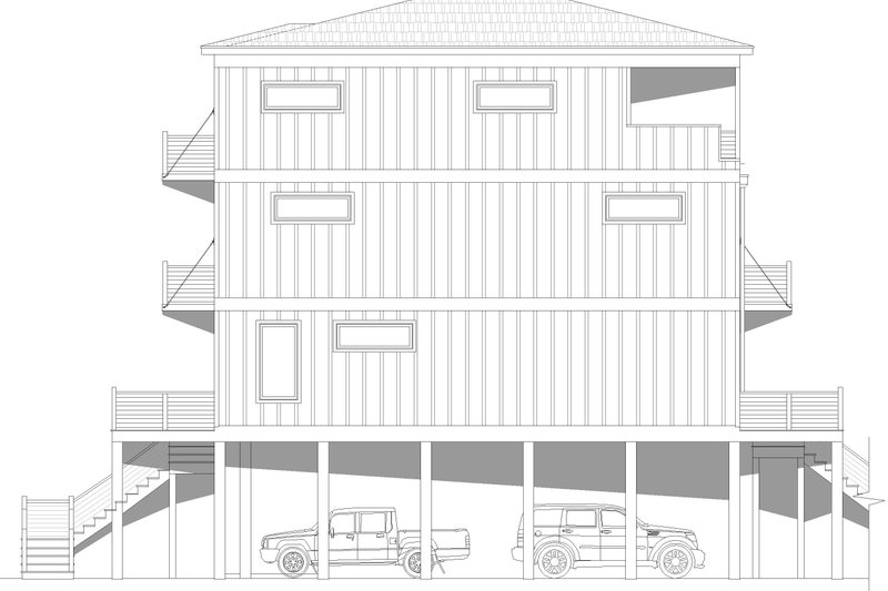 Home Plan - Exterior - Other Elevation 1 for Modern House Plan #932-1213 - 3 bed, 3.5 bath