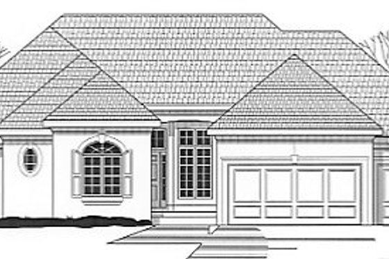Exterior - Front Elevation for Traditional House Plan #67-350 - 3 bed, 3.5 bath