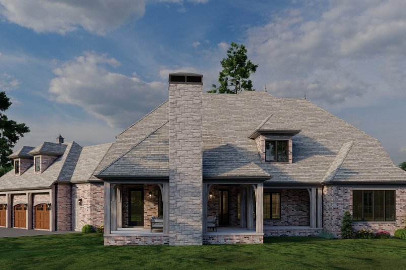 Architectural House Design - Exterior - Rear Elevation for European House Plan #17-3328 - 4 bed, 3.5 bath