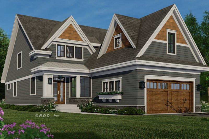 House Plan Design - Exterior - Front Elevation 4 for Farmhouse House Plan #51-1565 - 4 bed, 2.5 bath