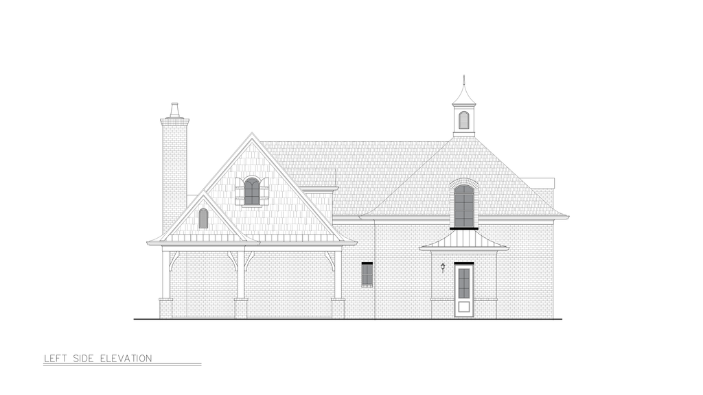 Exterior - Other Elevation for Traditional House Plan #54-728, 0 bath