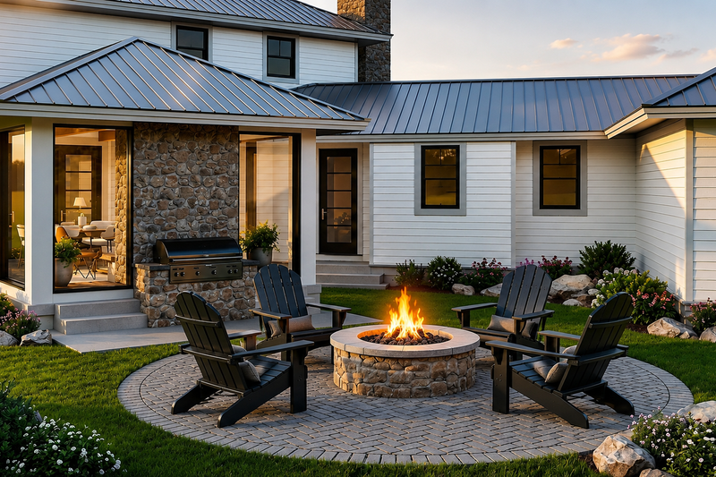 Home Plan - Exterior - Outdoor Living for Farmhouse House Plan #928-451 - 4 bed, 3.5 bath
