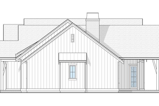 Exterior - Other Elevation 1 for Farmhouse House Plan #1114-122 - 3 bed, 2.5 bath