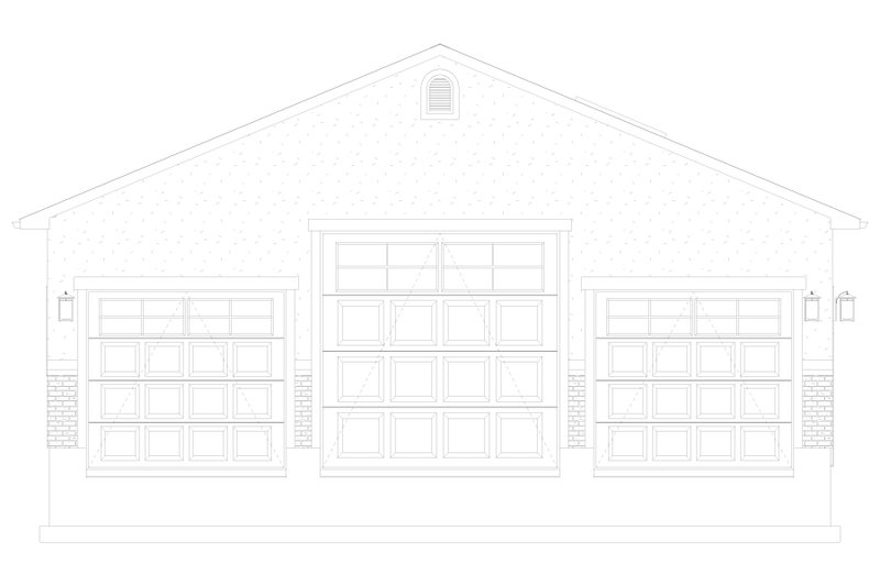 House Blueprint - Exterior - Front Elevation 4 for Traditional House Plan #1060-187, 1 bath