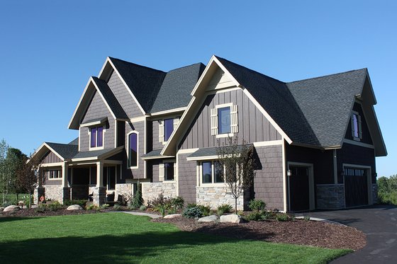 Exterior - Front Elevation 4 for Country House Plan #51-555 - 3 bed, 3.5 bath