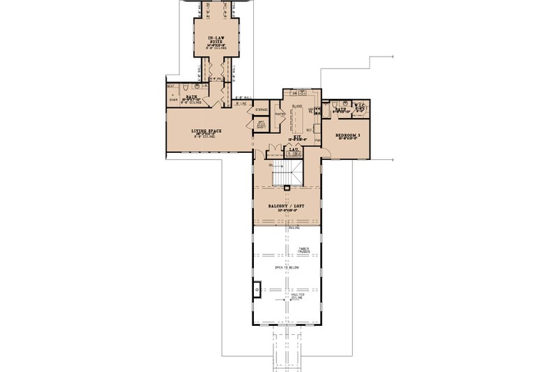Home Plan - Floor Plan - Upper Floor for Farmhouse House Plan #923-496 - 4 bed, 4.5 bath