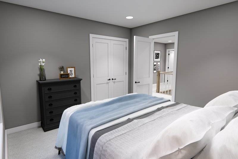 Architectural House Design - Interior - Bedroom 3 for Bungalow House Plan #51-1367 - 4 bed, 3.5 bath