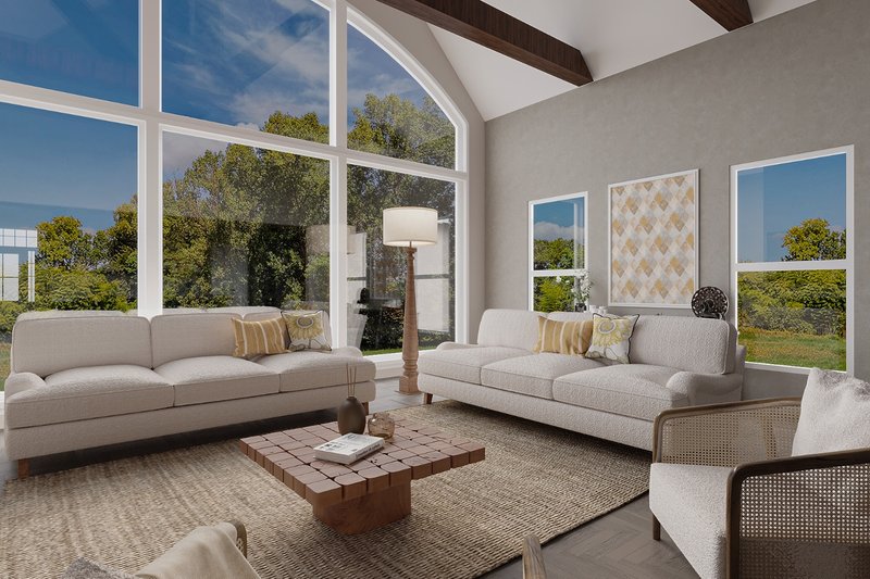 Dream House Plan - Interior - Family Room 1 for Craftsman House Plan #54-562 - 4 bed, 3 bath