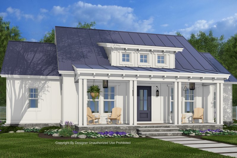 Dream House Plan - Bungalow Exterior - Front Elevation Plan #51-1444