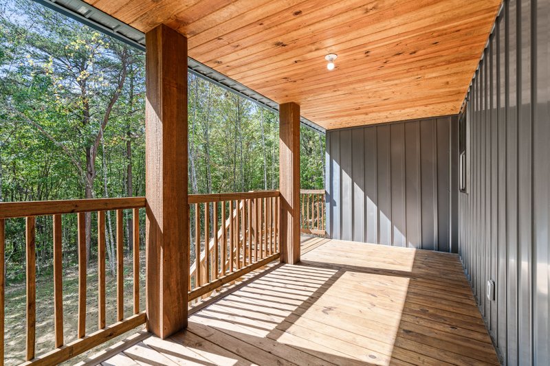 Architectural House Design - Exterior - Covered Porch 1 for Country House Plan #44-256 - 3 bed, 2 bath