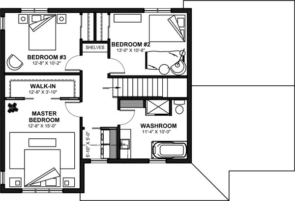 Dream House Plan - Craftsman Floor Plan - Upper Floor Plan #23-2760