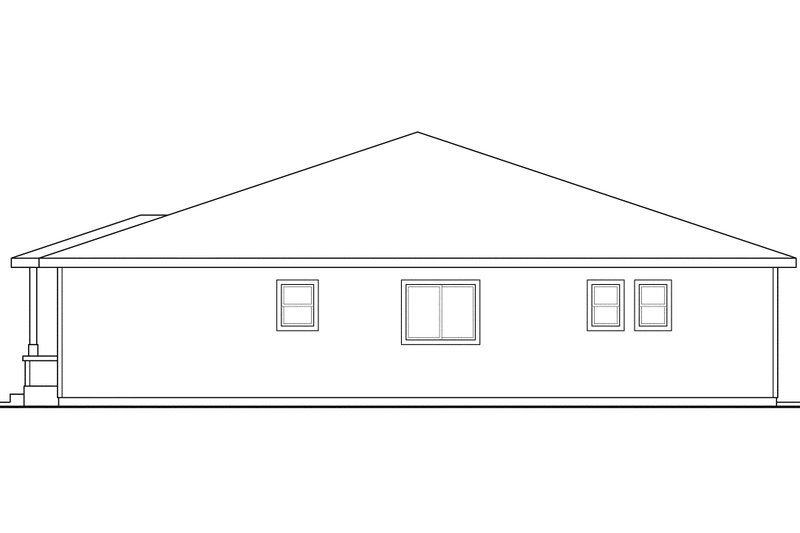 Architectural House Design - Exterior - Other Elevation 1 for Cabin House Plan #124-854 - 3 bed, 2 bath