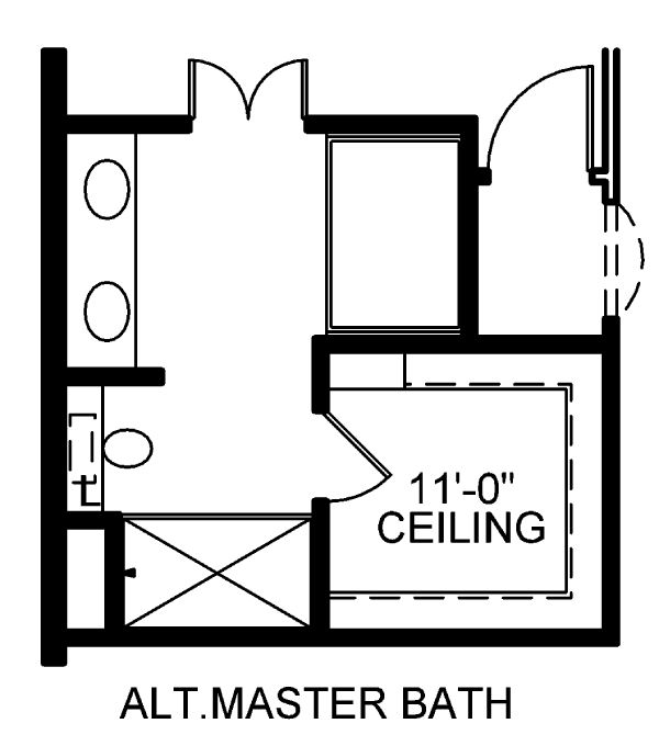 Home Plan - Alt. Master Bath