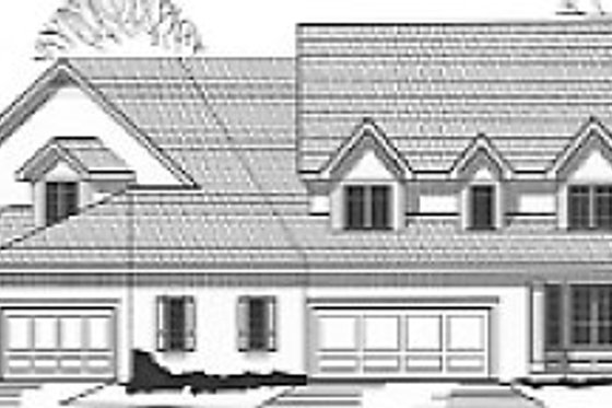 Exterior - Front Elevation for Traditional House Plan #67-626 - 6 bed, 5.5 bath