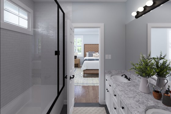 Interior - Master Bathroom 1 for Farmhouse House Plan #1060-492 - 3 bed, 3 bath